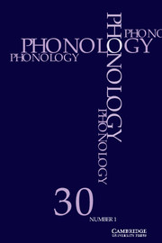 Phonology Volume 30 - Issue 1 -