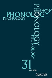 Phonology Volume 31 - Issue 1 -
