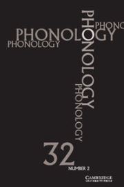 Phonology Volume 32 - Issue 2 -