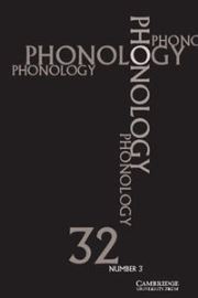 Phonology Volume 32 - Issue 3 -