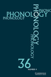 Phonology: Volume 36 - Issue 4 | Cambridge Core