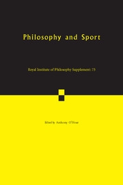 Royal Institute of Philosophy Supplements Volume 73 - Issue  -