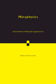 Royal Institute of Philosophy Supplements Volume 82 - Issue  -