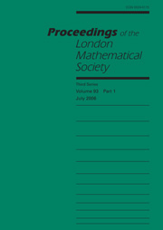 Proceedings of the London Mathematical Society Volume 93 - Issue 1 -