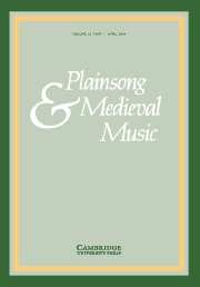 Plainsong & Medieval Music Volume 13 - Issue 1 -