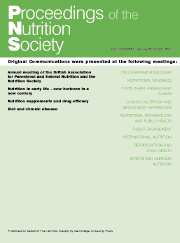 Proceedings of the Nutrition Society Volume 66 - Issue 4 -