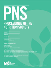 Proceedings of the Nutrition Society Volume 71 - Issue 4 -