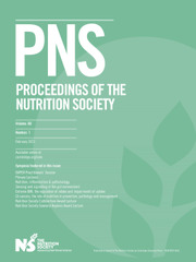 Proceedings of the Nutrition Society Volume 80 - Issue 1 -