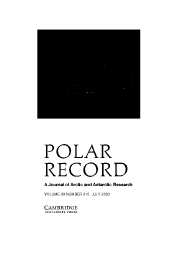 Polar Record Volume 39 - Issue 3 -