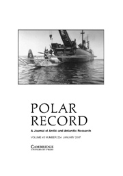 Polar Record Volume 43 - Issue 1 -