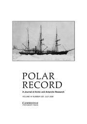 Polar Record Volume 44 - Issue 3 -