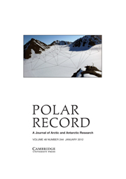 Polar Record Volume 48 - Issue 1 -  Papers from the 11th Circumpolar Remote Sensing Symposium
