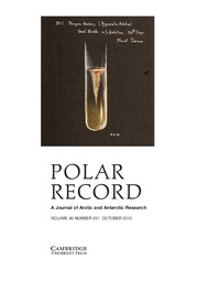 Polar Record Volume 49 - Issue 4 -