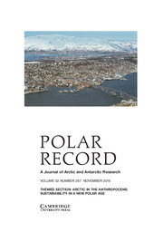 Polar Record Volume 52 - Issue 6 -