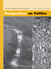 Perspectives on Politics Volume 6 - Issue 4 -