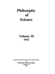 Philosophy of Science Volume 10 - Issue 1 -