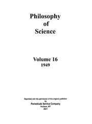 Philosophy of Science Volume 16 - Issue 1 -