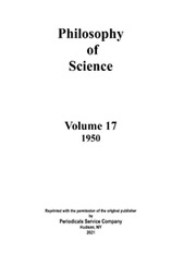 Philosophy of Science Volume 17 - Issue 1 -