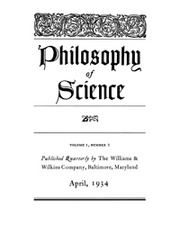 Philosophy of Science Volume 1 - Issue 2 -