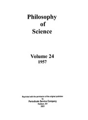 Philosophy of Science Volume 24 - Issue 1 -
