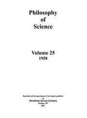 Philosophy of Science Volume 25 - Issue 1 -