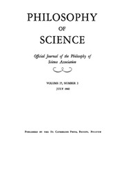 Philosophy of Science Volume 27 - Issue 3 -