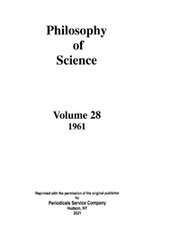 Philosophy of Science Volume 28 - Issue 1 -
