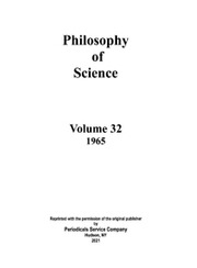Philosophy of Science Volume 32 - Issue 1 -