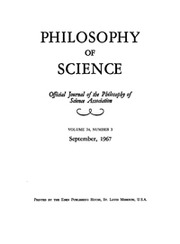 Philosophy of Science Volume 34 - Issue 3 -