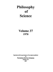 Philosophy of Science Volume 37 - Issue 1 -