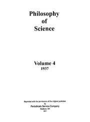 Philosophy of Science Volume 4 - Issue 1 -