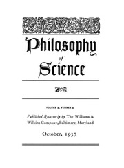 Philosophy of Science Volume 4 - Issue 4 -