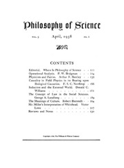 Philosophy of Science Volume 5 - Issue 2 -