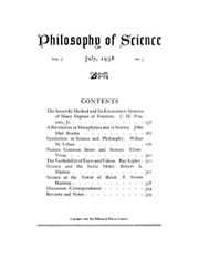 Philosophy of Science Volume 5 - Issue 3 -