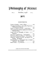 Philosophy of Science Volume 5 - Issue 4 -