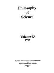Philosophy of Science Volume 63 - Issue 1 -
