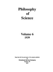 Philosophy of Science Volume 6 - Issue 1 -