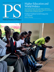 PS: Political Science & Politics Volume 47 - Issue 3 -