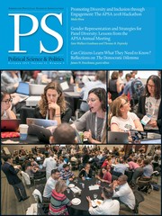 PS: Political Science & Politics Volume 52 - Issue 4 -