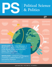 PS: Political Science & Politics: Volume 54 - Issue 1 | Cambridge Core