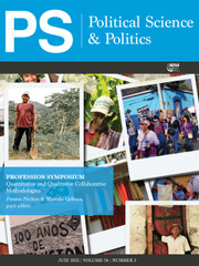 PS: Political Science & Politics Volume 54 - Issue 3 -
