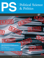 PS: Political Science & Politics Volume 54 - Issue 4 -
