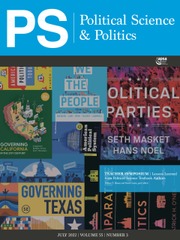PS: Political Science & Politics Volume 55 - Issue 3 -