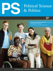 PS: Political Science & Politics Volume 56 - Issue 1 -