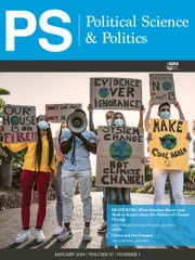 PS: Political Science & Politics Volume 57 - Issue 1 -