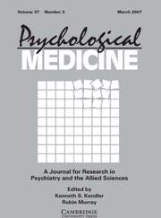 Psychological Medicine Volume 37 - Issue 3 -