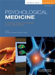 Psychological Medicine Volume 38 - Issue 11 -