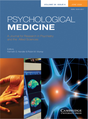 Psychological Medicine Volume 38 - Issue 6 -