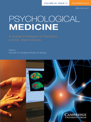 Psychological Medicine Volume 40 - Issue 11 -
