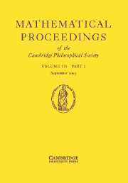 Mathematical Proceedings of the Cambridge Philosophical Society Volume 135 - Issue 2 -